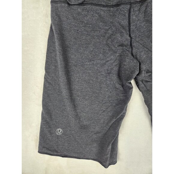 Lululemon Cropped Ruched Waist Band Grey Capri Leggings Women’s Sz 8 - Picture 5 of 10